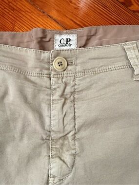 C.P. Company Men’s Beige Khaki cropped Chino Pants - 36W/23L